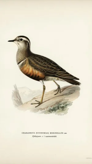 Dotterel (Charadrius morinellus)