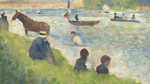 Horse and Boats (Study for "Bathers at Asnières")