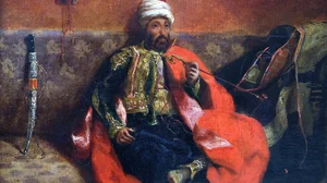 Turk Smoking, Seated on a Divan