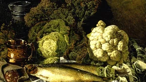 Still Life with Vegetables and Fish