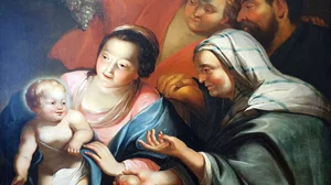 The Holy Family with Angel and the seer Hanna