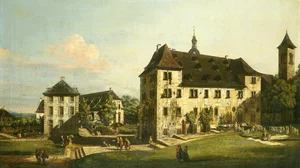 The Fortress of Königstein: Courtyard with the Magdalenenburg