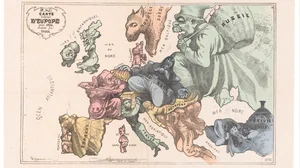 Comic Map of Europe in 1870