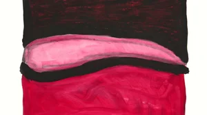 Abstract gouache art