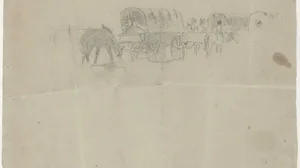 補給列車とラバ [裏面]