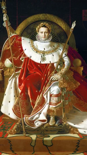 Napoleão I no seu trono imperial