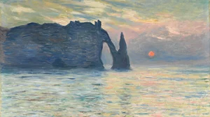 The Cliff, Étretat, Sunset