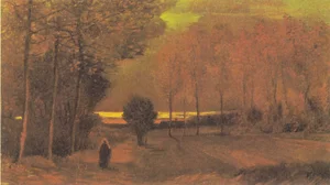 Autumn Landscape at Dusk