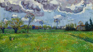 Landscape Under a Stormy Sky