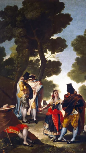 The Pretty Woman and the Masked Men