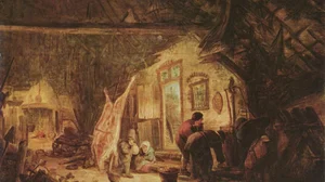 Cutting Pork Carcass