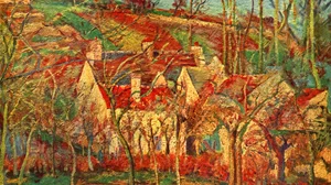 The Red Roofs, Côte Saint-Denis at Pontoise, Winter Effect