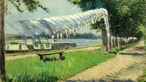 Drying laundry at the bank of the Seine, Petit Gennevilliers