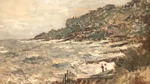 Claude Monet - Falaise de Sainte-Adresse, temps gris - Ordrupgaard