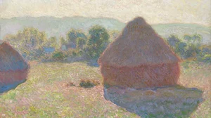 Haystacks, midday