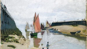 Breakwater at Trouville, Low Tide