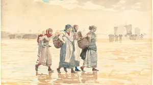 Four Fishwives on the Beach