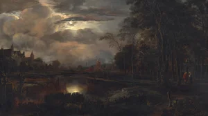 Moonlit Landscape with Bridge