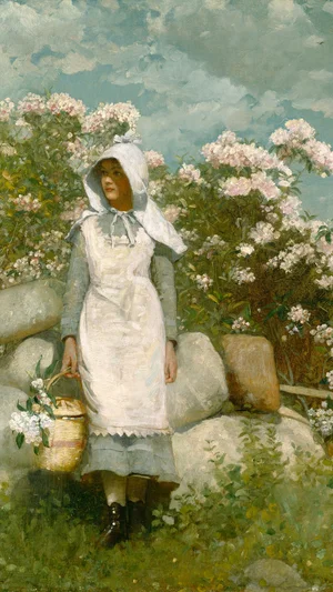 Jeune fille au laurier