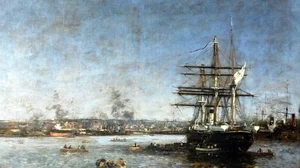 Corvette russe dans le port du Havre