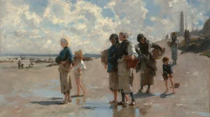 Fishing for Oysters at Cancale