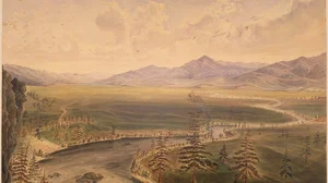 Plante's Crossing, Spokane River and Plains, trail runs N. N. E.