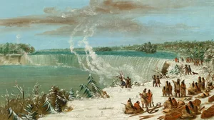 Portage Around the Falls of Niagara at Table Rock