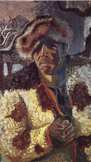 Self-portrait with Fur Cap