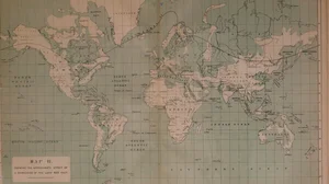 Map II. Showing the approximate effect of a depression of the land 600 feet