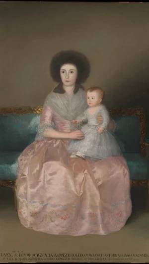 The Condesa de Altamira and Her Daughter, Maria Agustina