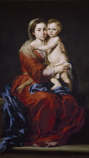Virgin and Child with a Rosary