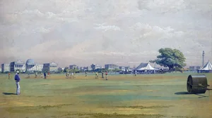Campo del Calcutta Cricket Club, 15 de enero de 1861