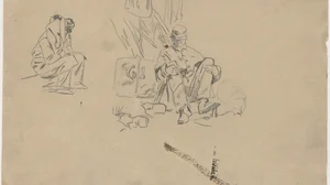 Two Soldiers Resting [verso]