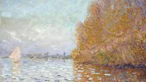 Argenteuil Basin with a Single Sailboat