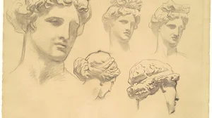 Studies for "Apollo and the Muses"