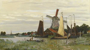 Eine Windmühle in Zaandam
