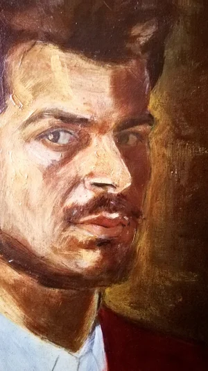 Research of Mattery. Self-portrait (detail)