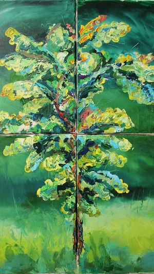 Young Oak Tree