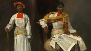 Two Studies of an Indian from Calcutta, Seated and Standing