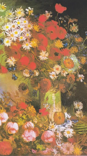 Still Life with Meadow Flowers and Roses