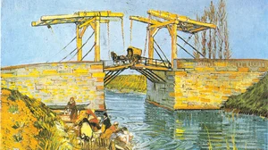The Langlois Bridge at Arles with Women Washing