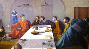 Mary Anoints Christ's Feet