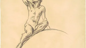 Study for Figure above "Music"