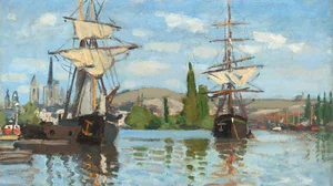 Ships Riding on the Seine at Rouen