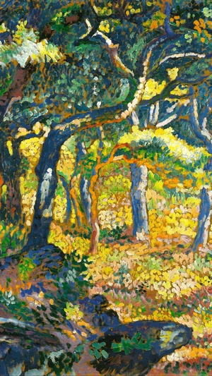 Une clairière en Provence (Étude)