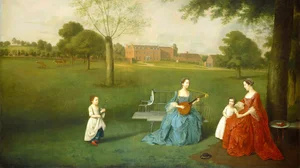 Members of the Maynard Family in the Park at Waltons