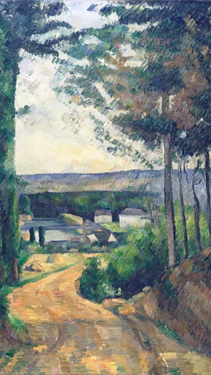 Road leading to the lake