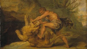 Samson und der Löwe