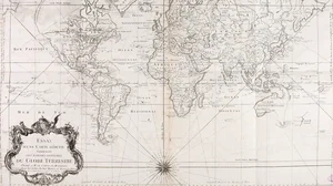 Essay d'une carte réduite contenant les parties connues du globe terrestre