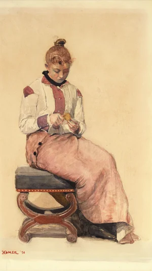 Girl Peeling a Lemon